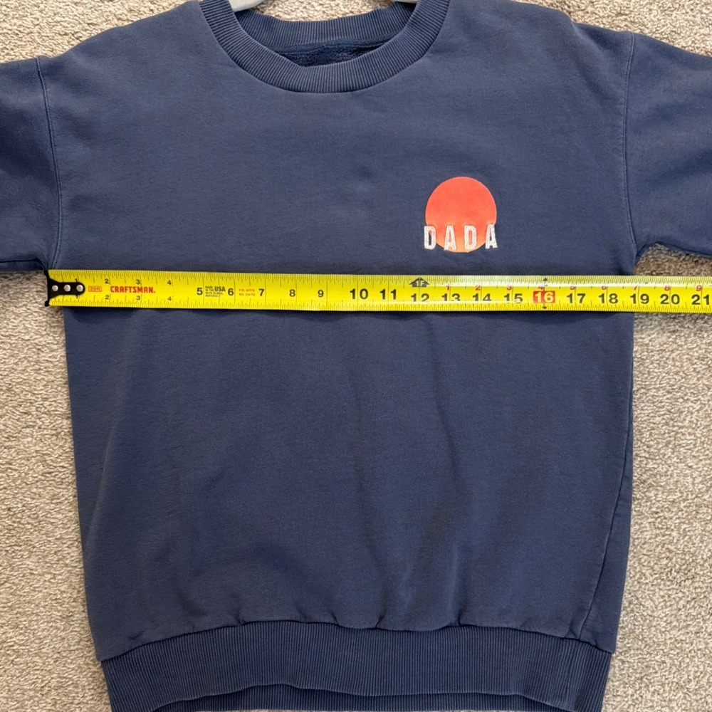 Dada Sport Equestrian Paris Blue Cotton Graphic Crewneck Sweatshirt Womens Xs View 4